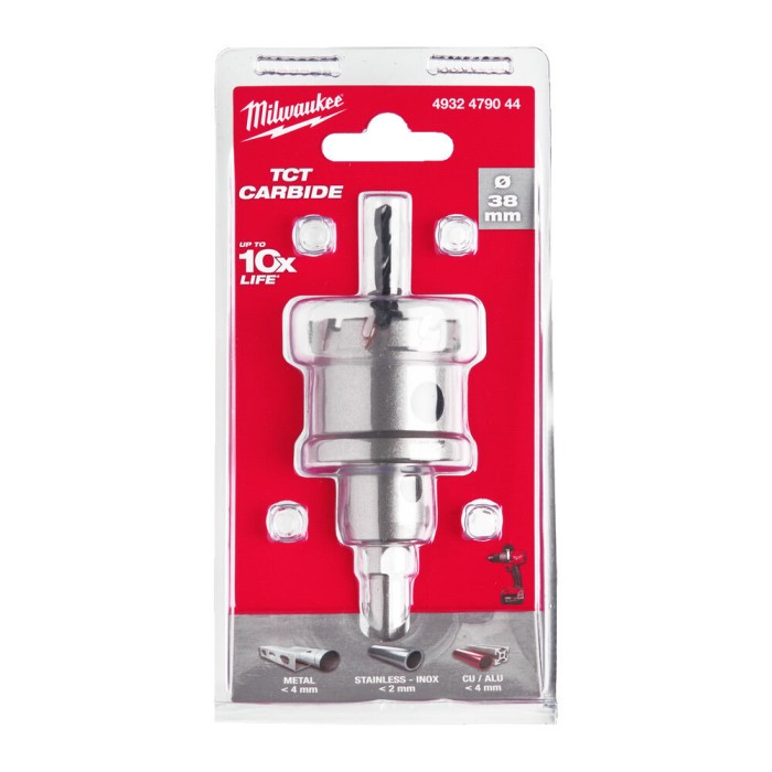 Коронка Holesaw TCT MILWAUKEE, для сталі/нержавіючої сталі, діаметр 38мм Коронка Holesaw TCT MILWAUKEE, для сталі/нержавіючої сталі, діаметр 38мм