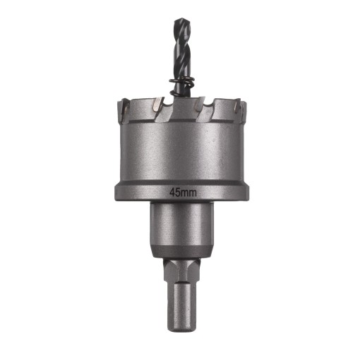 Коронка Holesaw TCT MILWAUKEE, для сталі/нержавіючої сталі, діаметр 45мм