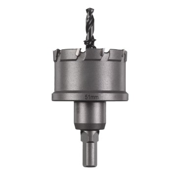 Коронка Holesaw TCT MILWAUKEE, для сталі/нержавіючої сталі, діаметр 51мм