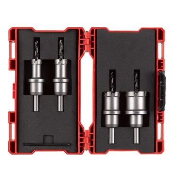 Набір коронок Holesaw TCT MILWAUKEE, для сталі/нержавіючої сталі (діаметри 16,20,25,32мм) (4шт), палстиковий кейс