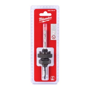 Хвостовик для коронок діаметрів 32-210мм MILWAUKEE 5/8''x18 хвостовик Hex 7/16''
