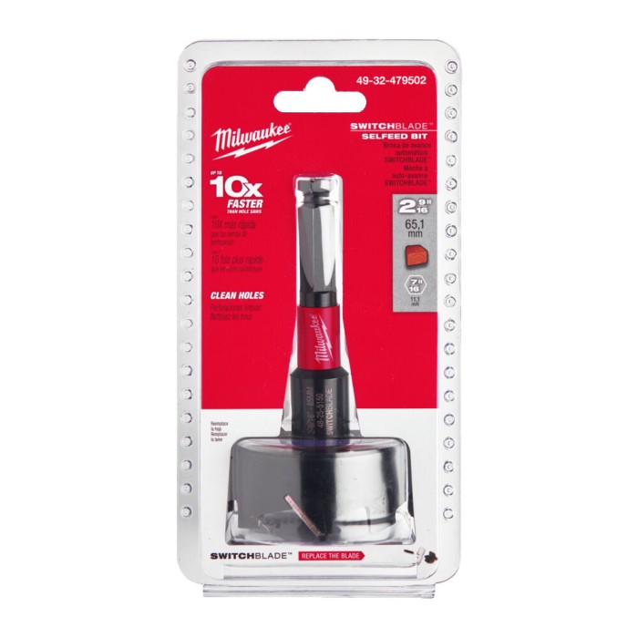 Насадка самоврізна SWITCHBLADE 7/16'' MILWAUKEE, діаметр 65мм Насадка самоврізна SWITCHBLADE 7/16'' MILWAUKEE, діаметр 65мм