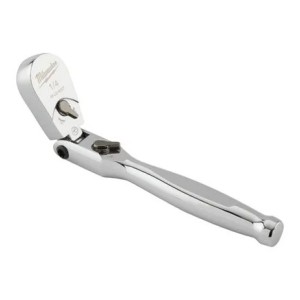 Тріскачка хромована шарнірна для головок 1/4'' MILWAUKEE, 140мм