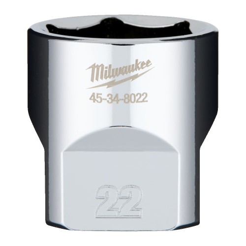 Головка торцева хромована 3/8'' 6гр. MILWAUKEE, 22мм