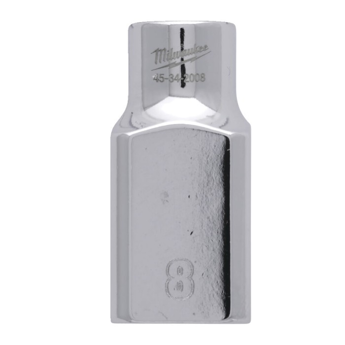 Головка торцева хромована 1/2'' 6гр. MILWAUKEE, 8мм Головка торцева хромована 1/2'' 6гр. MILWAUKEE, 8мм