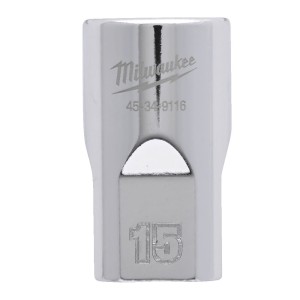 Головка торцева хромована 1/2'' 6гр. MILWAUKEE, 15мм