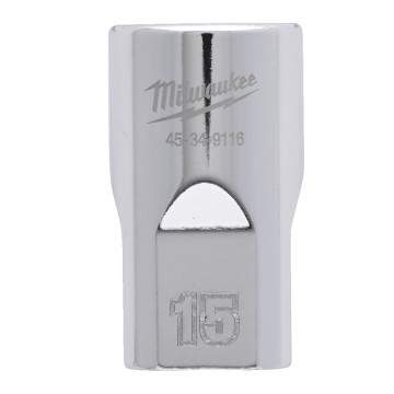 Головка торцева хромована 1/2'' 6гр. MILWAUKEE, 15мм