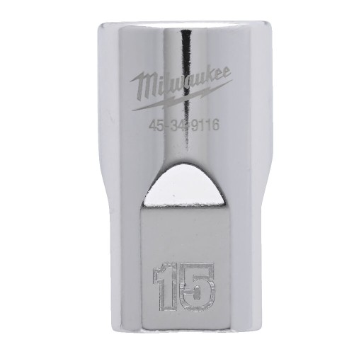 Головка торцева хромована 1/2'' 6гр. MILWAUKEE, 15мм