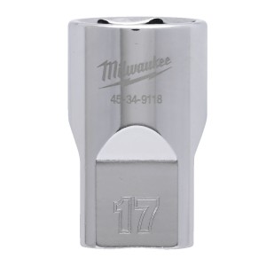 Головка торцева хромована 1/2'' 6гр. MILWAUKEE, 17мм