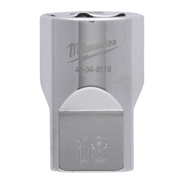 Головка торцева хромована 1/2'' 6гр. MILWAUKEE, 18мм