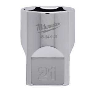 Головка торцева хромована 1/2'' 6гр. MILWAUKEE, 21мм