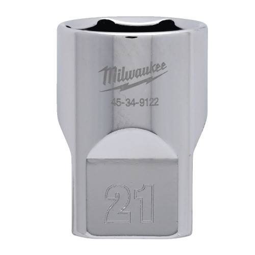 Головка торцева хромована 1/2'' 6гр. MILWAUKEE, 21мм