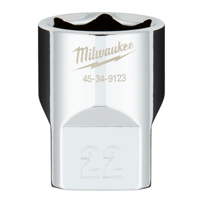 Головка торцева хромована 1/2'' 6гр. MILWAUKEE, 22мм Головка торцева хромована 1/2'' 6гр. MILWAUKEE, 22мм