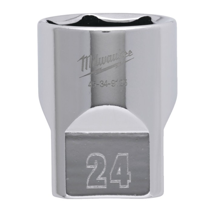 Головка торцева хромована 1/2'' 6гр. MILWAUKEE, 24мм Головка торцева хромована 1/2'' 6гр. MILWAUKEE, 24мм