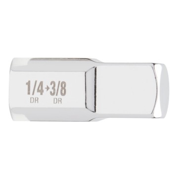 Перехідник хромований для головок MILWAUKEE, з квадрата 1/4'' на 3/8'' квадрат