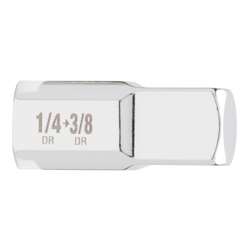 Перехідник хромований для головок MILWAUKEE, з квадрата 1/4'' на 3/8'' квадрат