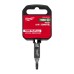 Головка торцева хромована 1/4'' MILWAUKEE з бітою Torx, T20
