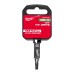 Головка торцева хромована 1/4'' MILWAUKEE з бітою Torx, T27