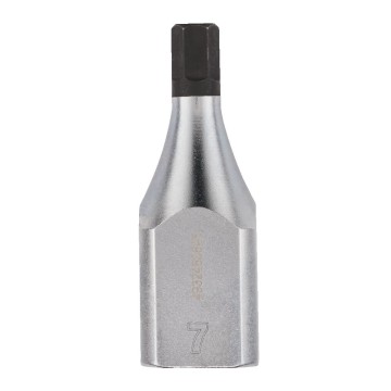 Головка торцева хромована 1/2'' MILWAUKEE з бітою Hex, 7мм
