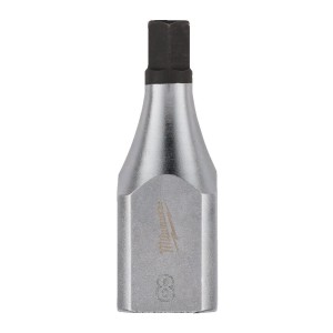 Головка торцева хромована 1/2'' MILWAUKEE з бітою Hex, 8мм