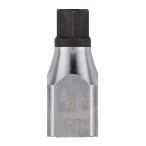 Головка торцева хромована 1/2'' MILWAUKEE з бітою Hex, 14мм