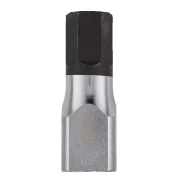 Головка торцева хромована 1/2'' MILWAUKEE з бітою Hex, 17мм
