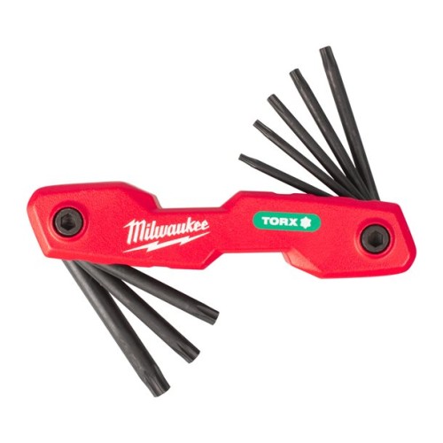 Набір ключів складних шестигранних TORX MILWAUKEE, (T9/T10/T15/T20/ T25/T27/T30/T40) (8шт)