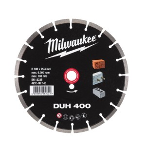 Диск алмазний MILWAUKEE DUH 400, діаметр 400мм (залізобетон, цегла)