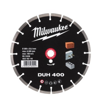Диск алмазний MILWAUKEE DUH 400, діаметр 400мм (залізобетон, цегла)