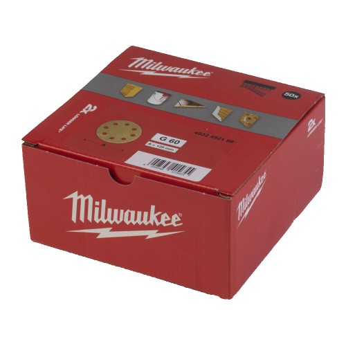 Папір шліфувальний HP MILWAUKEE діаметр 125/8 HL, зерно 60, (50шт)