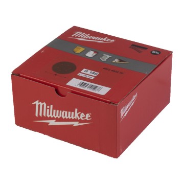 Папір шліфувальний MILWAUKEE діаметр 150мм//6 HL, зерно 180, (50шт)