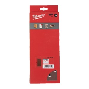 Папір шліфувальний MILWAUKEE, 115x230мм HL, зерно 180, (10шт)