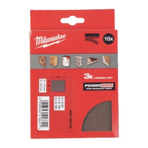 Набір сіток шліфувальних PG Mesh HL MILWAUKEE, 115х107мм, (10шт)