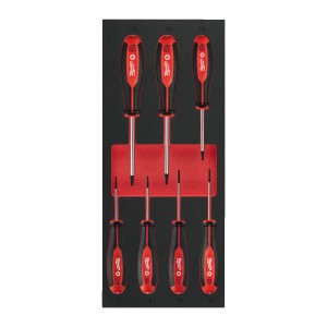 Ложемент з викрутками MILWAUKEE з тригранною рукояткою, TORX (7шт) (45х175,8х417мм) для візків