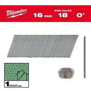 Цвяхи оцинковані вкриті смолою з Т-образною головкою MILWAUKEE, 18G/0 градусів/19мм, (10000шт)
