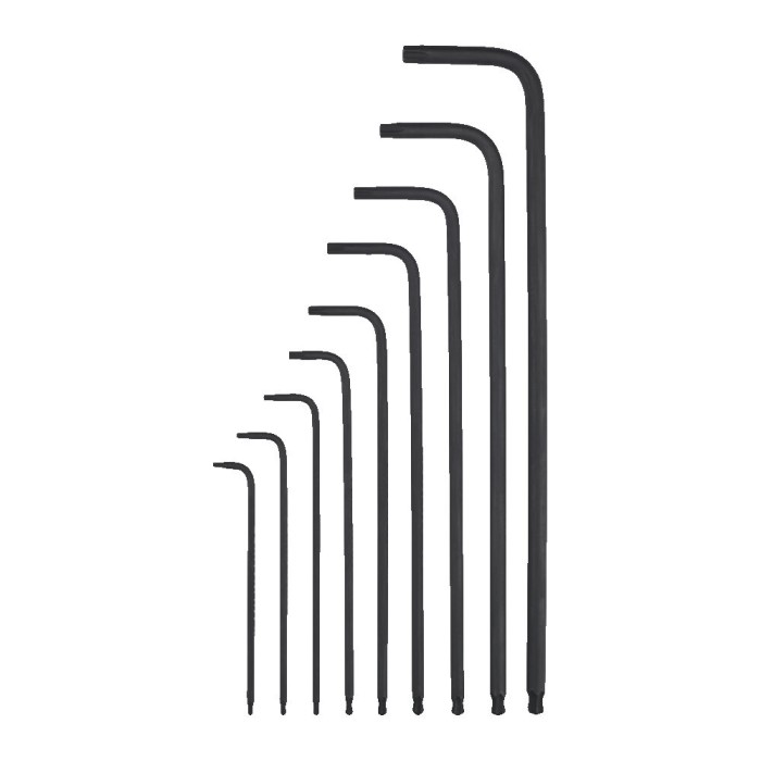 Набір ключів Г-образних TORX MILWAUKEE, (T8/T9/ T10/T15/ T20/T25/T27/ T30/T40) (9шт) пластиковий холдер Набір ключів Г-образних TORX MILWAUKEE, (T8/T9/ T10/T15/ T20/T25/T27/ T30/T40) (9шт) пластиковий холдер