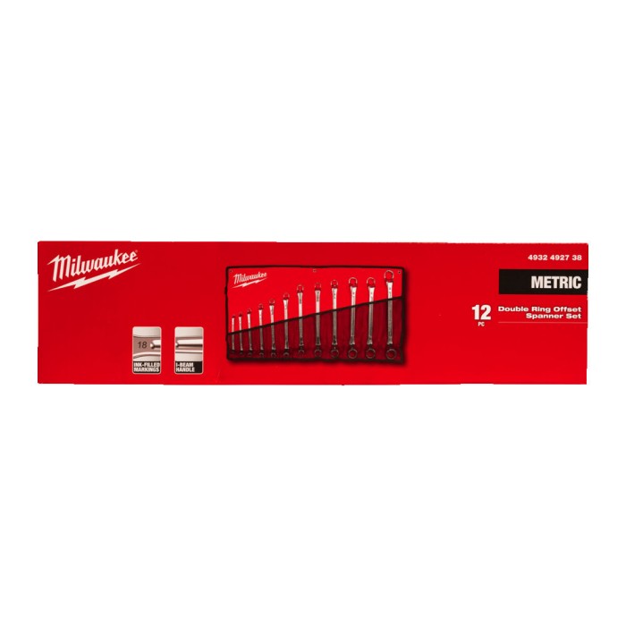 Набір ключів накидних метричних хромованих MILWAUKEE, (6x7/8x9/ 10x11/ 12x13/14x15/16x17/ 18x19/20x22 /21x23/ 24x27/25x28/30x32м Набір ключів накидних метричних хромованих MILWAUKEE, (6x7/8x9/ 10x11/ 12x13/14x15/16x17/ 18x19/20x22 /21x23/ 24x27/25x28/30x32м