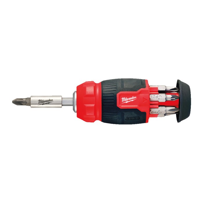 Викрутка зі змінними вставками 8-в-1 (PH/PZ/SL/TX) MILWAUKEE (PH1 / PH2 / PZ1 / PZ2 / T15 / SL 0.6x4.5 / SL 1.2x6.5мм) Викрутка зі змінними вставками 8-в-1 (PH/PZ/SL/TX) MILWAUKEE (PH1 / PH2 / PZ1 / PZ2 / T15 / SL 0.6x4.5 / SL 1.2x6.5мм)