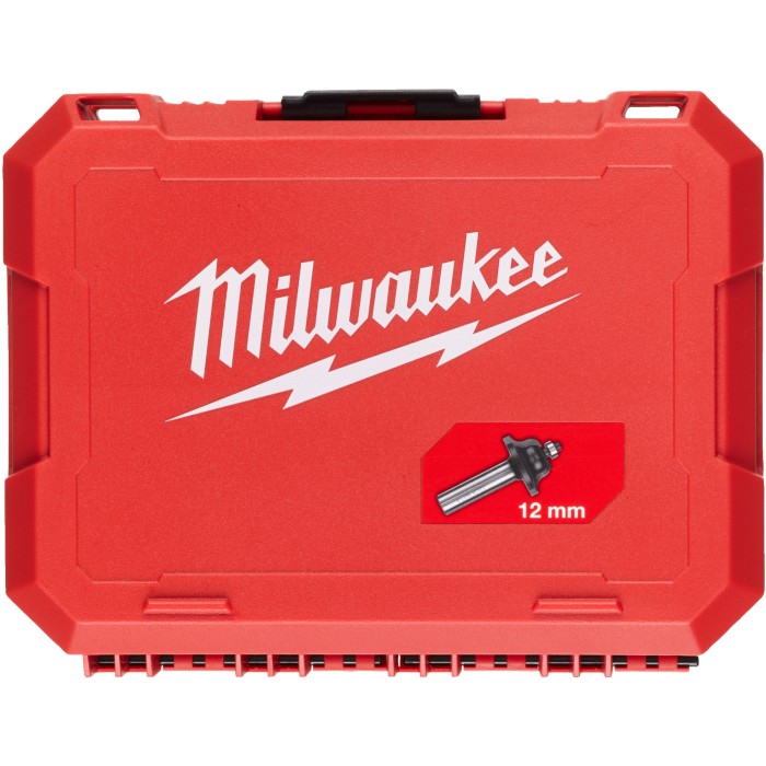 Набір фрез MILWAUKEE, 12мм (6шт.), пластиковий кейс Набір фрез MILWAUKEE, 12мм (6шт.), пластиковий кейс