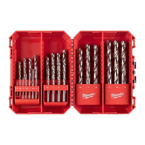 Набір свердел по металу THUNDERWEB HSS-G PACKOUT MILWAUKEE, DIN-338, (діаметр 1/1.5/2/2,5/3/3,5/4/4,5/5/5,5/6/6,5/7/7,5/8/8,5/9/