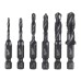 Набір мітчиків-свердел HSS-G MILWAUKEE, (M3/M4/M5/M6/M8/M10) (6шт) пластиковий кейс