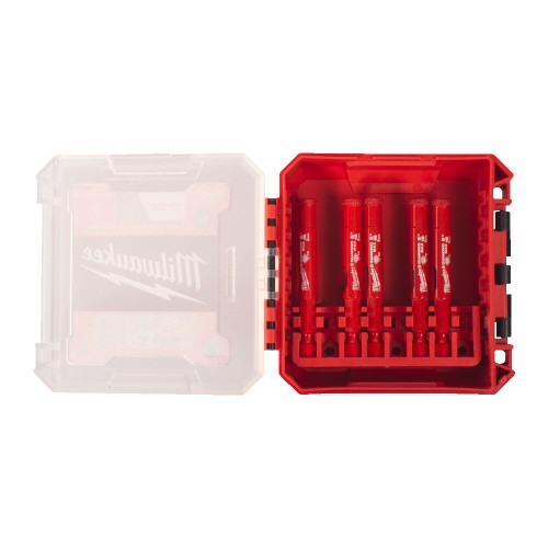 Набір алмазних коронок Diamond Plus/Max MILWAUKEE, (1/4'' Hex) (Ø8мм, 5шт) (свердління з водою) пластиковий кейс