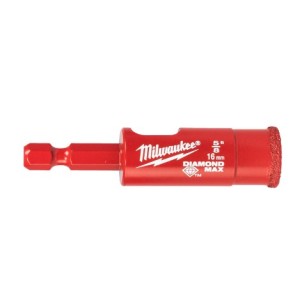 Коронка алмазна Diamond Plus/Max MILWAUKEE, діаметр 16,0мм (1/4'' Hex) (свердління з водою)