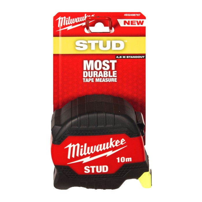 Рулетка STUD MILWAUKEE (Gen 3), 10м (33мм) Рулетка STUD MILWAUKEE (Gen 3), 10м (33мм)