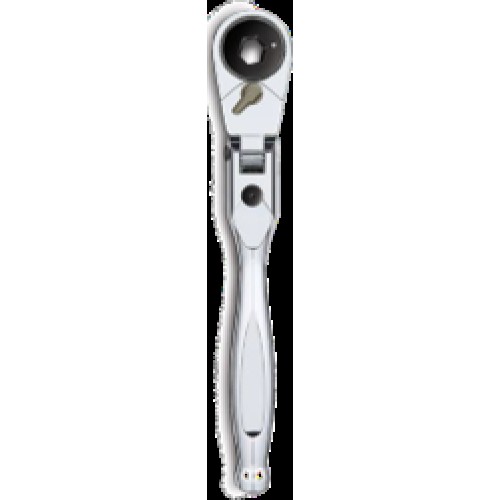 Тріскачка хромована шарнірна для біт 1/4'' HEX MILWAUKEE з відкритим доступом