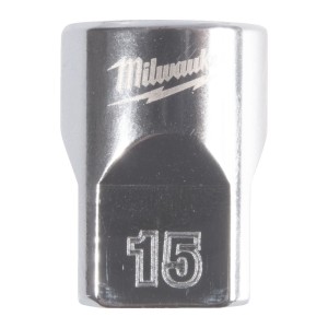 Головка торцева хромована 3/8'' MILWAUKEE, (зірочка 12 гранн.), 15мм