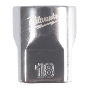 Головка торцева хромована 3/8'' MILWAUKEE, (зірочка 12 гранн.), 18мм