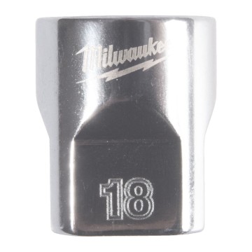 Головка торцева хромована 3/8'' MILWAUKEE, (зірочка 12 гранн.), 18мм