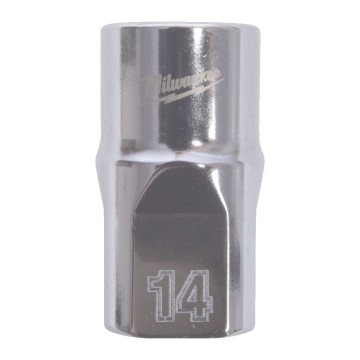 Головка торцева хромована 1/2'' MILWAUKEE, (зірочка 12 гранн.), 14мм