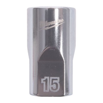 Головка торцева хромована 1/2'' MILWAUKEE, (зірочка 12 гранн.), 15мм